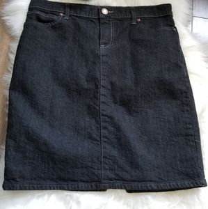 OLD NAVY BLACK JEAN STRETCH SKIRT